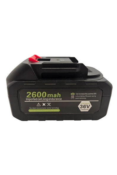 dm dikişmarket Akülü Çuvalağzı Dikiş Makinesi Bataryası / 2600Mah 36V Siyah ürün görseli 1