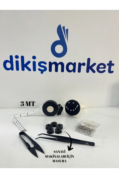 dm dikişmarket SANAYİ TİPİ MAKİNALAR İÇİN MASURA VE YARDIMCI MALZEMELER Siyah ürün görseli 1