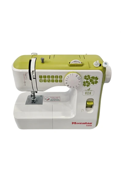 Moonstar Ev Tipi Düz Dikiş Makinesi 12 Desenli / Model 588 Beyaz ürün görseli 1