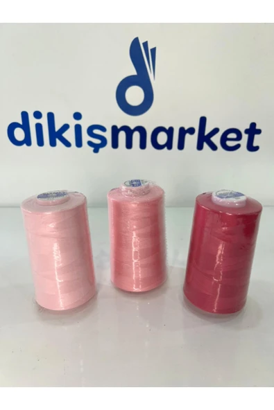 dm dikişmarket dikiş makina kullananlar için 5000mt kopmaz Pembe ürün görseli 1
