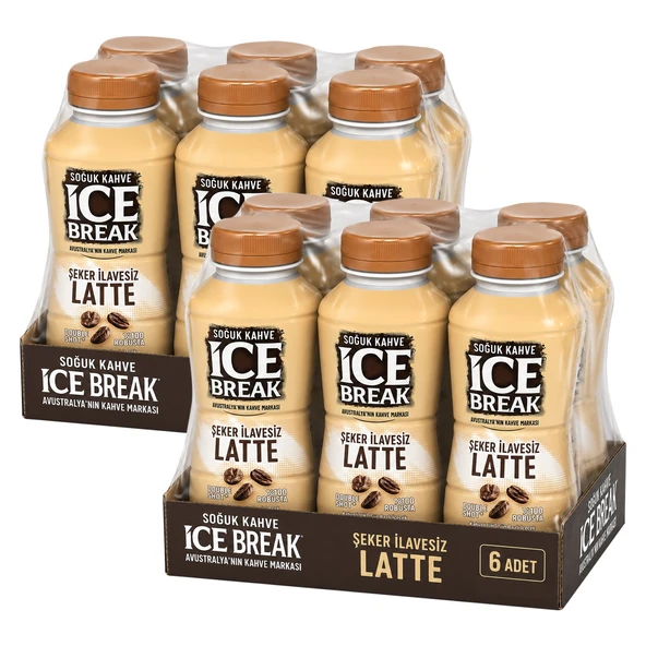 Ice Break Şekersiz Latte 375 ml 12 li ürün görseli 1
