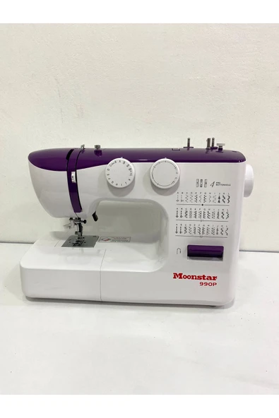 Moonstar 990P Ev Tipi Düz Dikiş Makinesi 36 Desenli Mor ürün görseli 1
