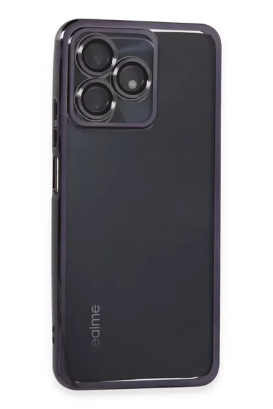 Newface Realme C53 Kılıf Razer Lensli Silikon - Mor ürün görseli 1