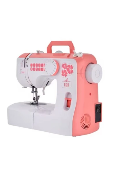 Moonstar Ev tipi 588 12 Desenli Mekanik Düz Dikiş Makinesi Pembe ürün görseli 1