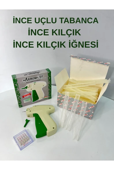 dm dikişmarket KILÇIK TABANCASI -5 MM KILÇIK-İĞNESİ (FİNE) Bej ürün görseli 1
