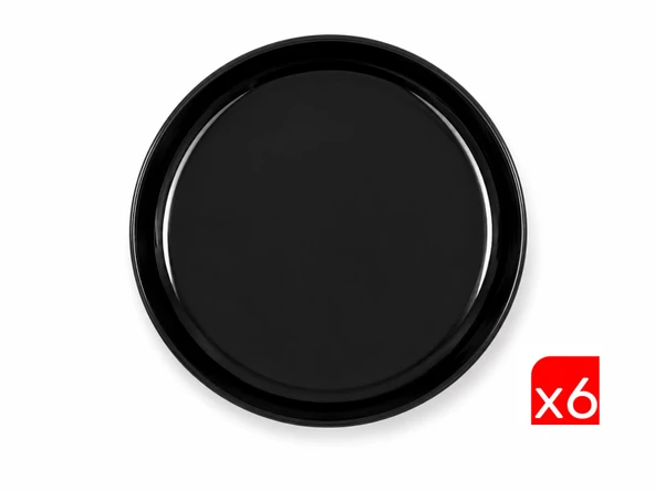 Kütahya Porselen Moderna Çukur Tabak Siyah 19cm MOD20CK740104 6 lı ürün görseli 1