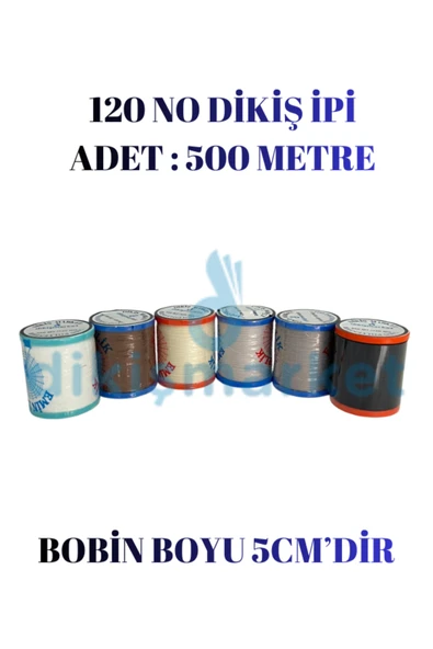 dm dikişmarket DİKİŞ MAKİNALARI İÇİN 120NO YERLİ ÜRETİM KARIŞIK RENKLER ürün görseli 1