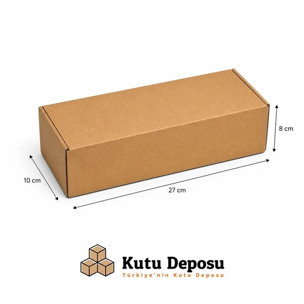 10x27x8 cm E-Ticaret ve Kargo Kutusu-Kilitli (100 ADET) ürün görseli 1