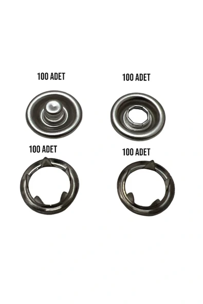 hy ticaret Klikıt, Çıt Çıt, 9,5 Mm "gömlek Ve Bebe Çıtçıtı - 100 lü set ürün görseli 1