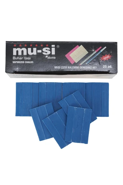 MUSİ FDM Muşi Çizgi Taşı Mavi Renk 25 Adet ürün görseli 1