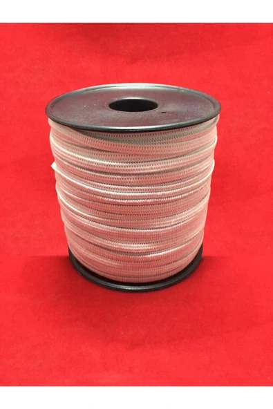 Larateks 200 mt Beyaz Yassı Maske Lastiği 5 mm Örme Lastik Beyaz ürün görseli 1