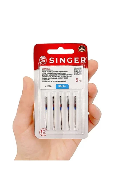 SİNGER Dikiş Makinesi Iğnesi 2020/ 14 1 PAKET Gri ürün görseli 1