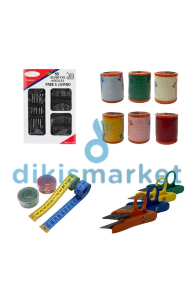 NGV Dikiş seti - 120 No Karışık Renkli Dikiş Ipliği 10 Lu - Küçük Boy Dikiş Ipi (250-300M) ürün görseli 1