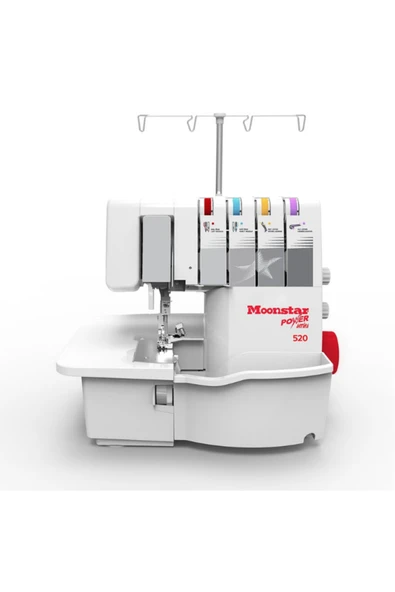 dm dikişmarket Moonstar Ev Tipi Çok Fonksiyonlu Profesyonel Overlok Dikiş Makinesi 2-3-4 İplik / Model 520 Model 520 ürün görseli 1