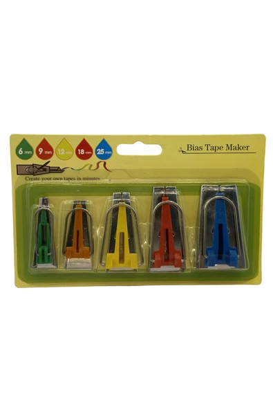 BDR El Biye Kıvırma Aparatı 5 li Set LS-120 (6-9-12-18-25mm) ürün görseli 1