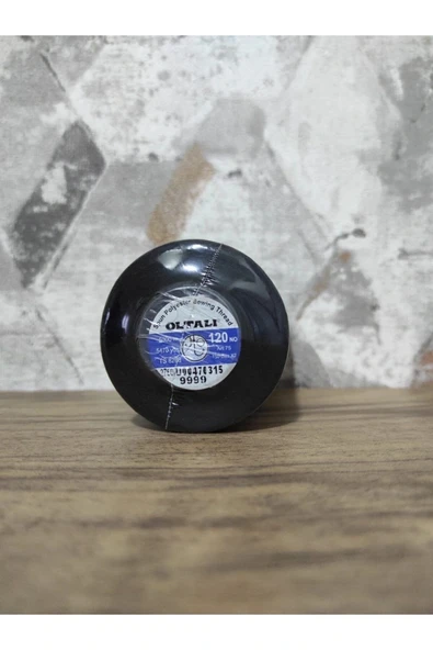 Oltalı %100 Polyester 120 Numara Dikiş Ipliği 5000 Mt Siyah (9999) SİYAH(9999) ürün görseli 1