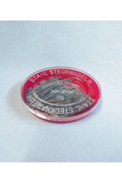 nuksoc Stahl Steckhadeln Toplu İğne 25 gr. İne Uçlu Net 25 Gr. (brüt 34 gr) Çok Renkli ürün görseli 1