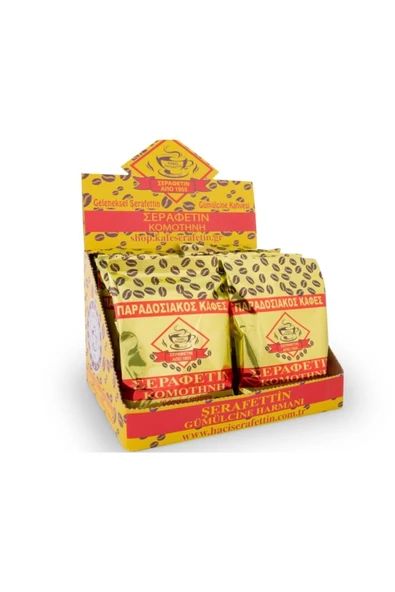 Hacı Şerafettin Kuru Kahve Şerafettin Gümülcine 100gr X 3 Adet Türk Kahvesi Vakumlu ürün görseli 1