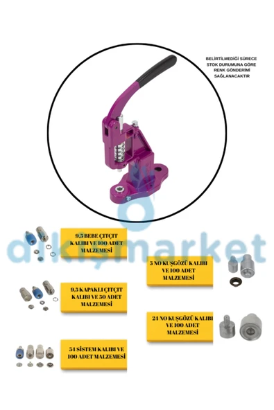 dm dikişmarket Tulumba El Presi ( Çıt Çıt, Kuşgözü) seti KALIP VE MALZEME SETİ ürün görseli 1