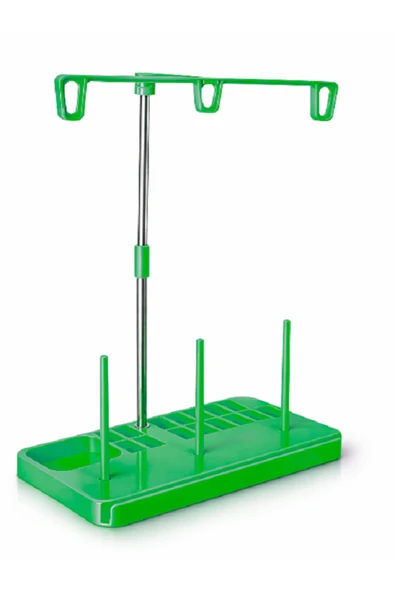 ALBERTOS Ev Tipi Aile Dikiş Makinesi İplik Çardağı Metal Gövdeli İplik Standı Masura Düzenleyicili Renk Yeşil ürün görseli 1