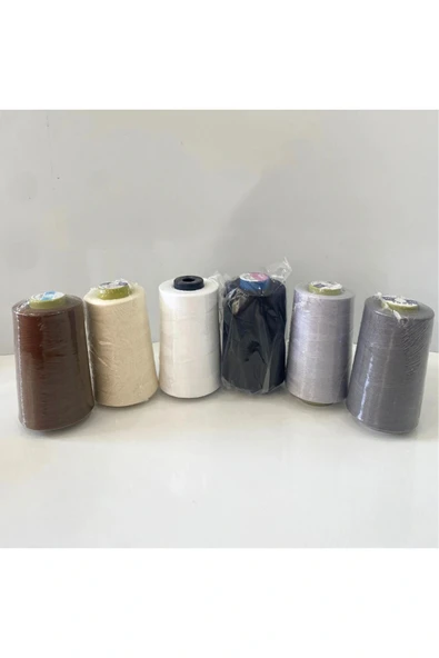 TDM dikiş ipi 120 no dikiş ipi 6 lı set dikiş ipi KARIŞIK ürün görseli 1