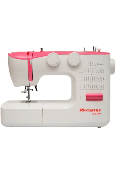 Moonstar Ev Tipi Düz Dikiş Makinesi 36 Desenli Pembe Model 990P ürün görseli 1
