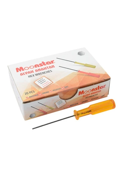 Moonstar Alyan(Allen) Tornavida Kırmızı 1.6mm / 37919 ürün görseli 1