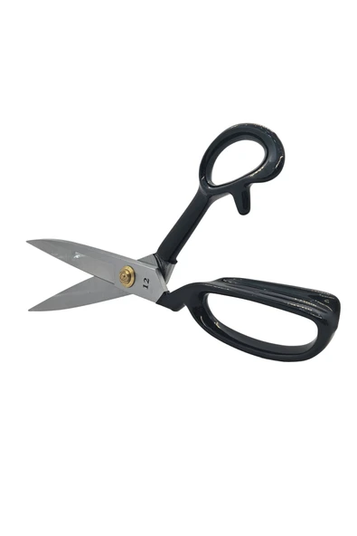 Hard Steel Siyah Saplı Paslanmaz Çelik 12inç Sol El Makas / HS-12L (12) Left Hand ürün görseli 1