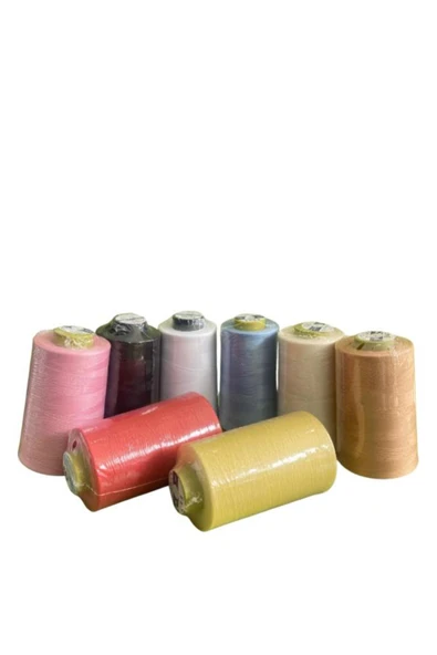 NGV Dikiş Iplik 8'li Set Dikiş Ipliği 120 No Polyester 8karışık renk ürün görseli 1