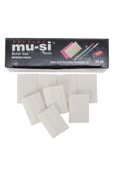 MUSİ FDM Muşi Çizgi Taşı Beyaz Renk 25 Adet ürün görseli 1
