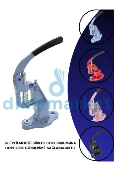 dm dikişmarket Tulumba El Presi ( Çıt Çıt, Kuşgözü, Rivet Ve Düğme Çakma Makinesi ) ! YALNIZCA MAKİNADIR Çok Renkli ürün görseli 1