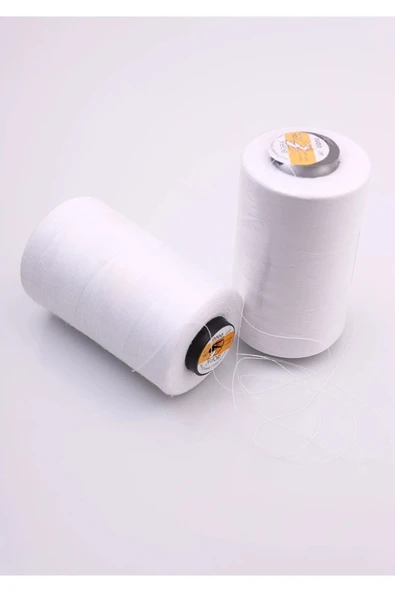Bora Makine Polyester Beyaz Dikiş Ipliği 1 Adet ürün görseli 1