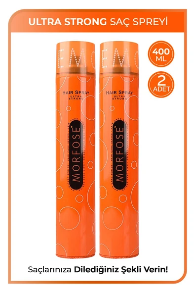 Morfose Ultra Strong Saç Spreyi 400 ml 2 Adet ürün görseli 1