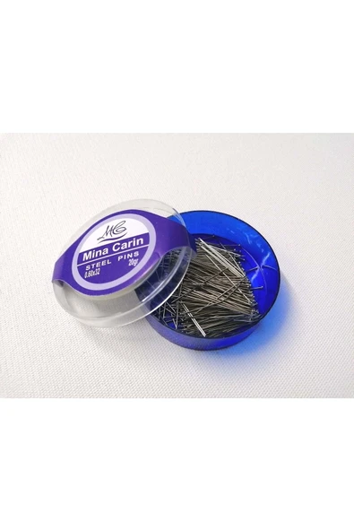 MinaCarin Başsız Çelik Toplu Iğne 20gr 0.60*32 Gümüş ürün görseli 1