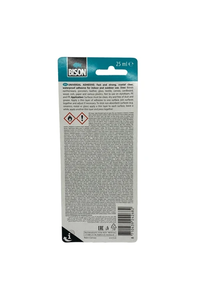 Bison Universal Şeffaf Yapıştırıcı 25ml - Resim 2