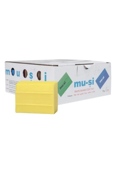 MUSİ MUŞİ ÇİZGİ TAŞI SARI RENK 100 ADET ürün görseli 1