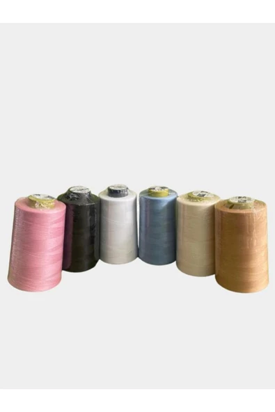 NGV Dikiş Iplik 6'lı Set Dikiş Ipliği 120 No Polyester karışık renk ürün görseli 1
