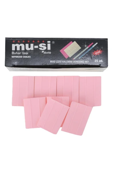 MUSİ FDM Muşi Çizgi Taşı Pembe Renk 25 Adet ürün görseli 1