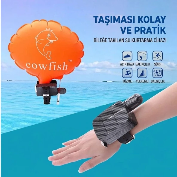Shufa Cowfish Can Kurtarma Bilekliği ürün görseli 1