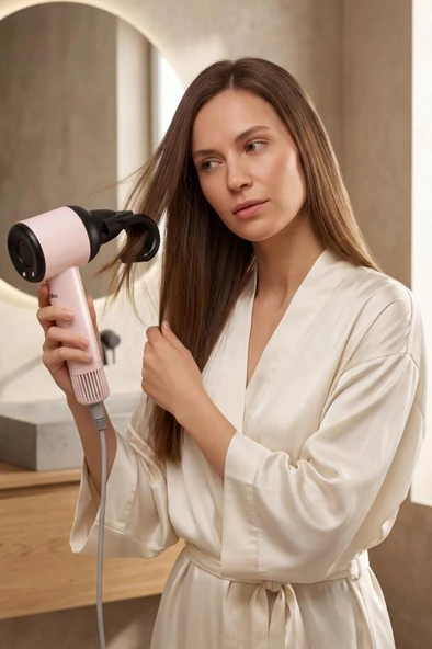 Sinbo SHD 1755 BLDC Saç Kurutma Makinesi 800W 110.000 RPM, Anti-Statik Başlıklı PEMBE ürün görseli 1