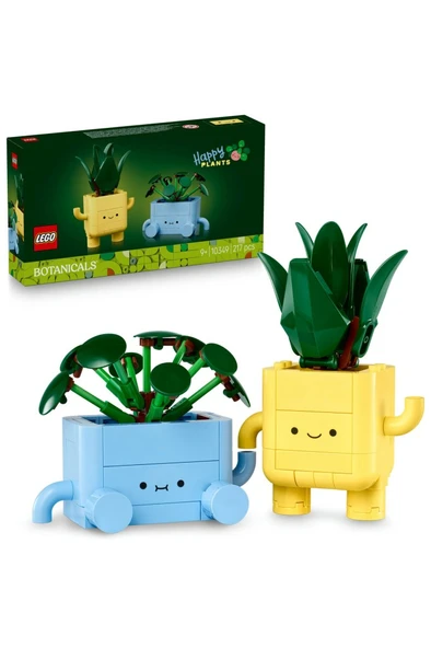 LEGO  Botanicals Mutlu Bitkiler 10349 - 9+ Dekoratif Çiçek Yapım Seti (217 Parça) ürün görseli 1