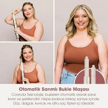 Shark Flexstyle 3in1 Stone Saç Şekillendirme Seti - Resim 4