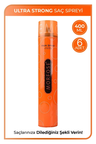 Morfose Ultra Strong Saç Spreyi 400 ml 6 Adet ürün görseli 1
