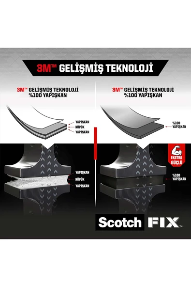 Scotch Şeffaf Montaj Bandı 19mm x 5m ürün görseli 1
