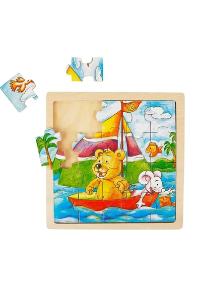 20 Parçalık Ahşap Puzzle: Woody Hayvanlar ile Eğlenceli Zamanlar! ürün görseli 1