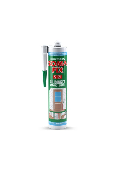 S128 AKRİLİK SİLİKON MASTİK ANTRASİT 310ML 500 GR ürün görseli 1