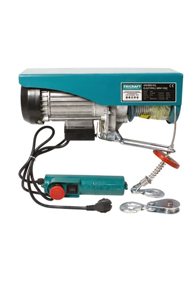 1300W Elektrikli Halatlı Vinç 400-800 Kg 220V Profesyonel Kaldırma Vinci ürün görseli 1