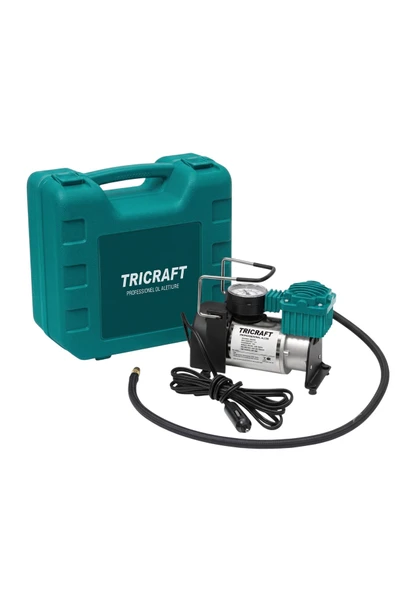 12V Hava Kompresörü Çakmaklık Modelli 1 Piston Taşınabilir Çantalı Şişirme Pompası ürün görseli 1