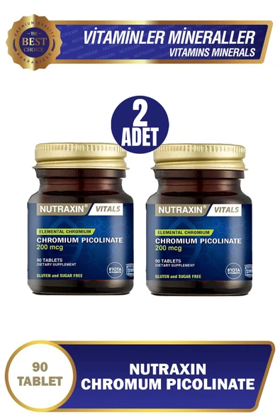 Nutraxin Chromium Picolinate 90 Kapsül 2 Adet ürün görseli 1