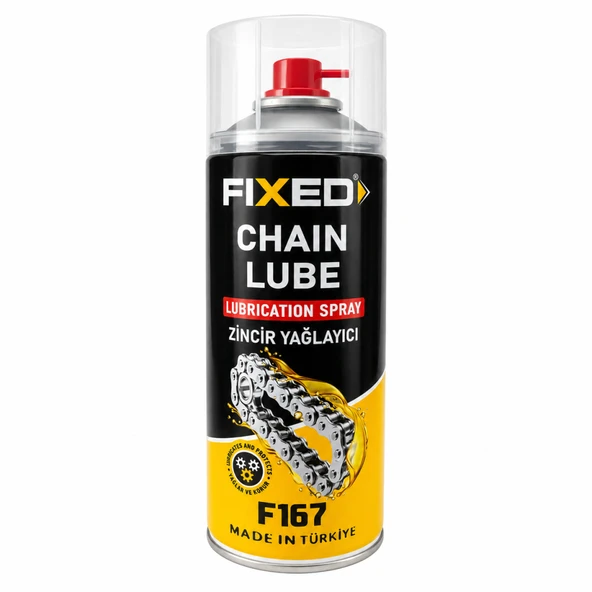 SGS FIXED F167 Zincir Yağlayıcı Sprey 400 ml Motosiklet, Bisiklet, Motorlu Testere Zincir Bakım Yağı ürün görseli 1